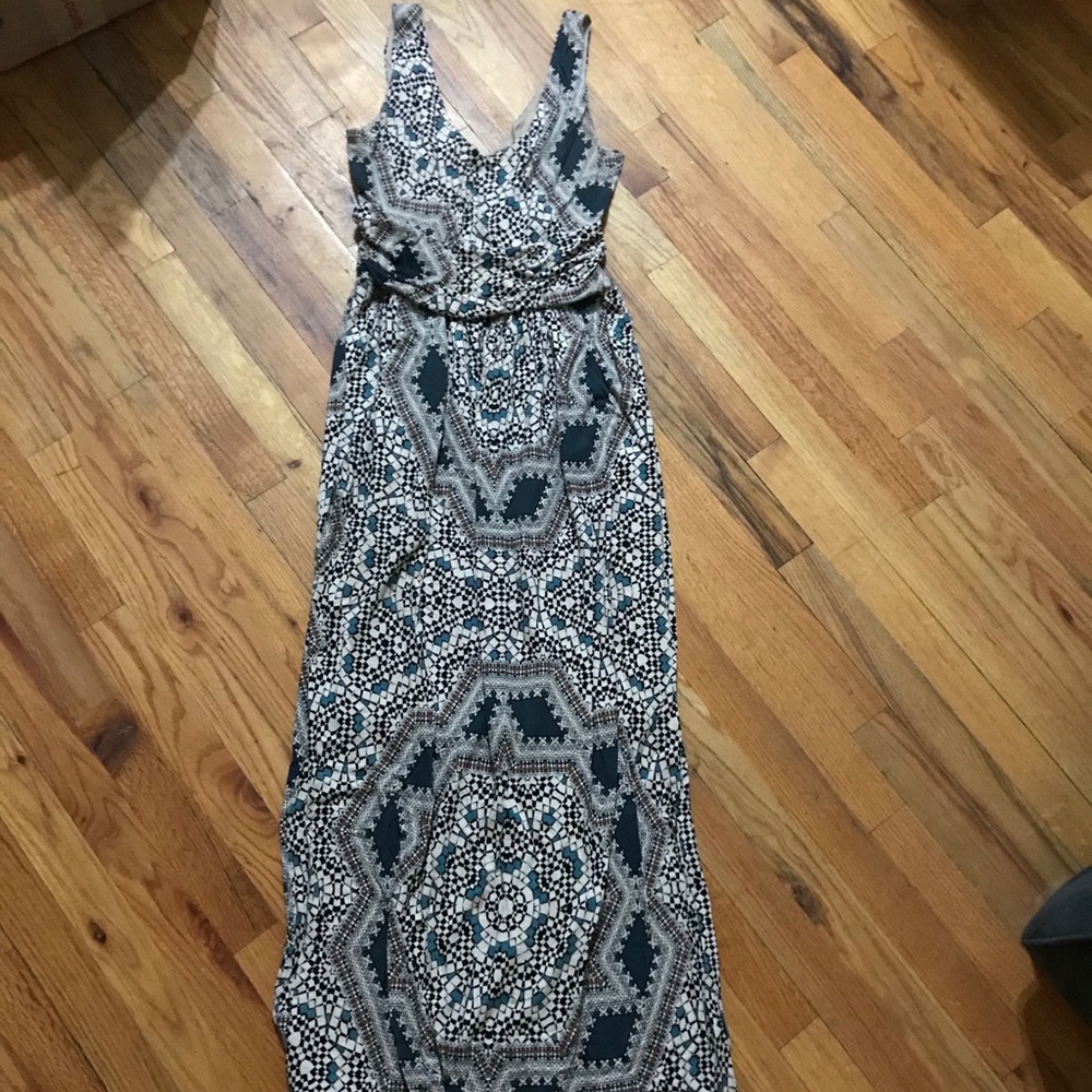 Anthropology Printed maxi dress